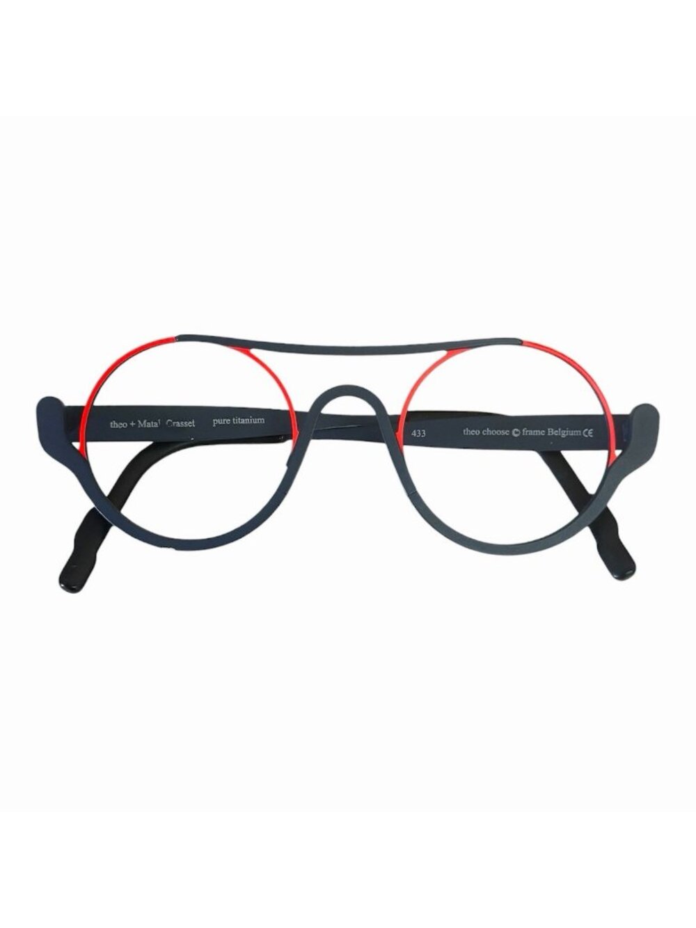 Theo + Matali Crasset Choose 433 Pure Titanium Eyeglasses Frames Belgium